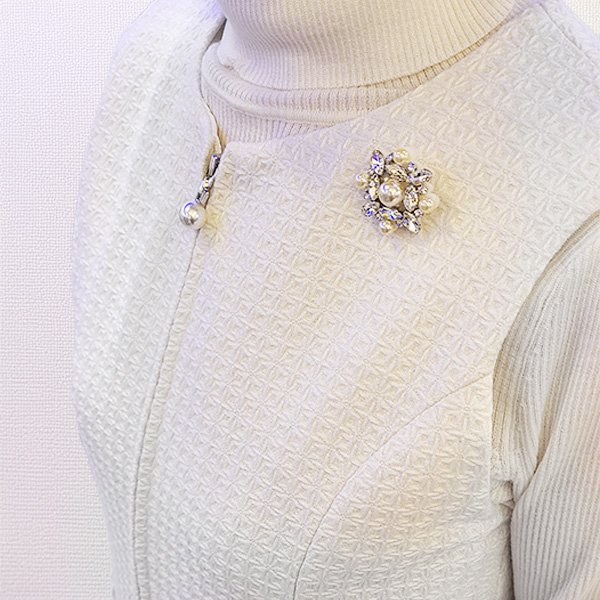 画像4: 【SuperBeauty  】配色切替ウエストレース使いジャンパースカート (4)