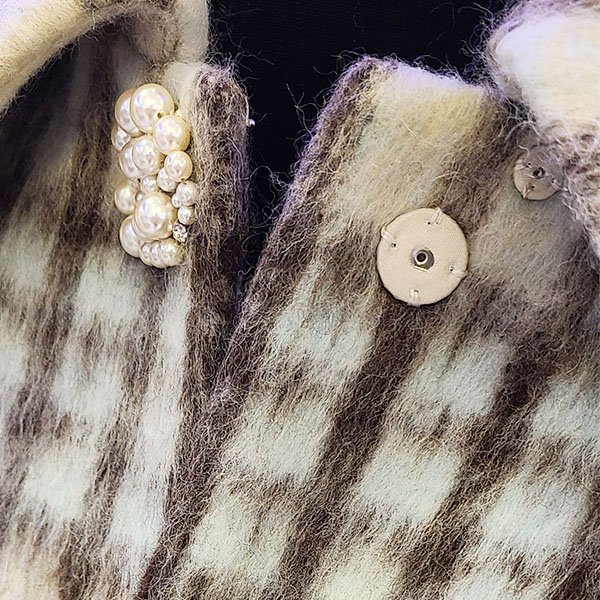 画像7: 【SuperBeauty  】コサージュ付チェック柄ジャケット (7)