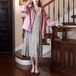 画像2: 【半額以下！SuperBeautyアウトレット超特価！！】★ペイズリー柄胸元フリル パワーネット素材ワンピース2 (2)