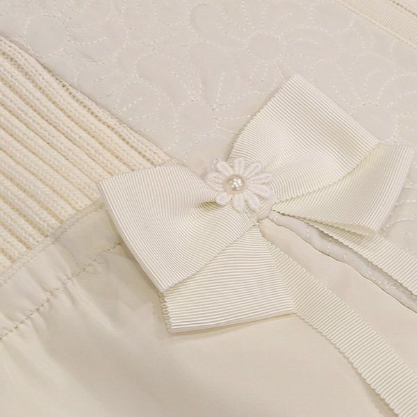 画像5: 【SuperBeauty  】キルティングニット切替ジップアップジャケット (5)