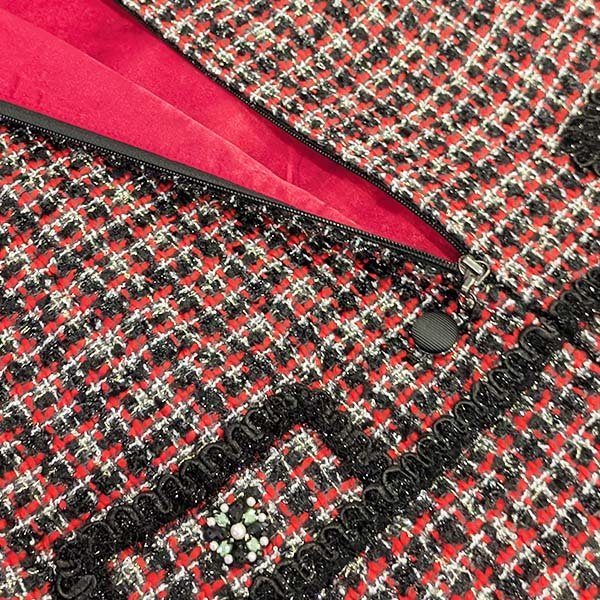 画像10: 【SuperBeauty  】コサージュ付ツイード生地ジャンパースカート (10)