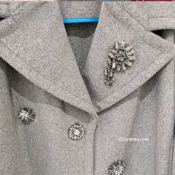 画像7: 【SuperBeauty  】キラキラビジュー使いテーラーカラーコート (7)