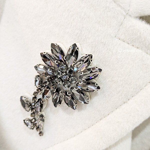 画像9: 【SuperBeauty  】キラキラビジュー使いテーラーカラーコート (9)