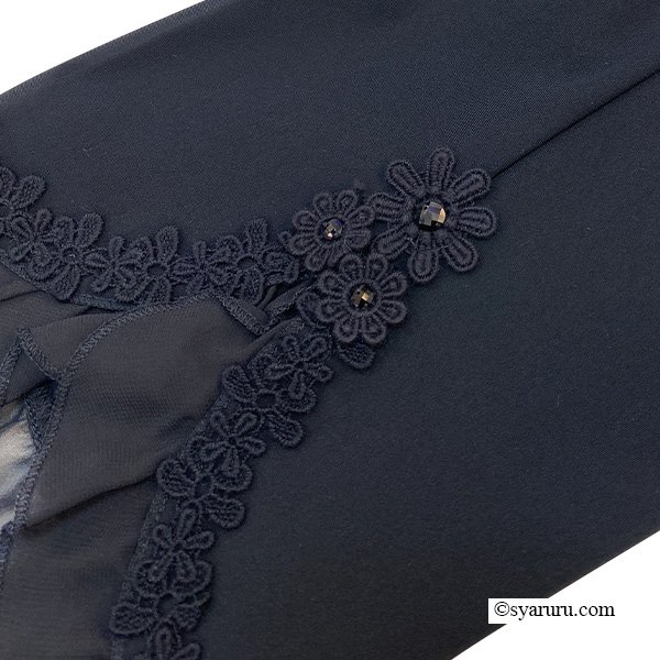 画像7: 【SuperBeauty  】裾シフォンリボンモチーフ使いハイテンションパンツ (7)