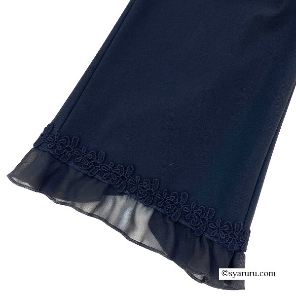 画像6: 【SuperBeauty  】裾シフォンリボンモチーフ使いハイテンションパンツ (6)