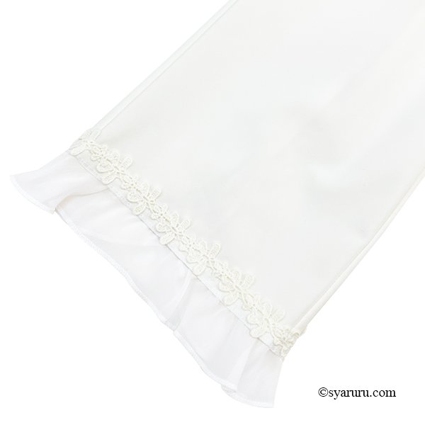 画像3: 【SuperBeauty  】裾シフォンリボンモチーフ使いハイテンションパンツ (3)