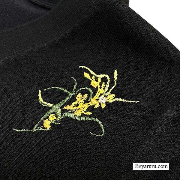 画像8: 【SuperBeauty  】★花刺繍デザインニットカーディガン (8)
