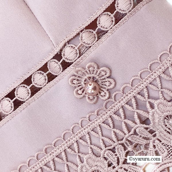 画像8: 【SuperBeauty  】裾レースハイテンション素材パンツ (8)