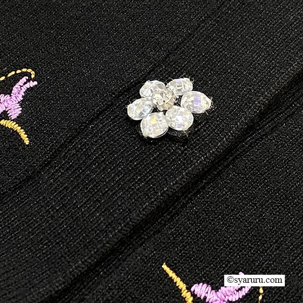 画像9: 【SuperBeauty  】★花刺繍デザインニットカーディガン (9)