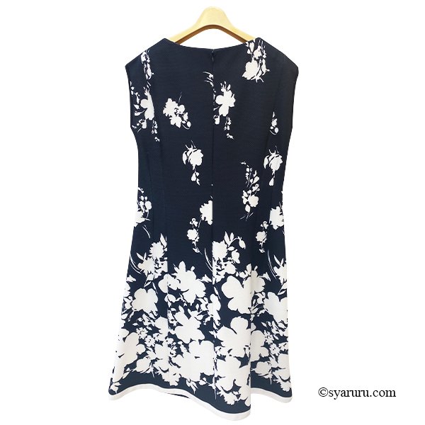 画像5: 【SuperBeauty  】モノトーン花プリントノースリーブワンピース (5)