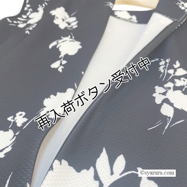 画像10: 【今週の追加 《半額以下+クーポン＋POINT！》SuperBeauty 】モノトーン花プリントノースリーブワンピース (10)