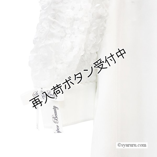 画像4: 【SuperBeauty  】★袖異素材使いダンボールニット素材ワンピース (4)