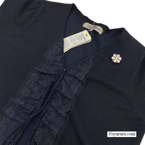 画像8: 【SuperBeauty  】★前立てレースフリルデザインニットカーディガン (8)