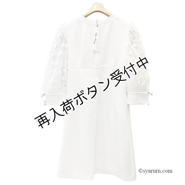 画像3: 【SuperBeauty  】★袖異素材使いダンボールニット素材ワンピース (3)