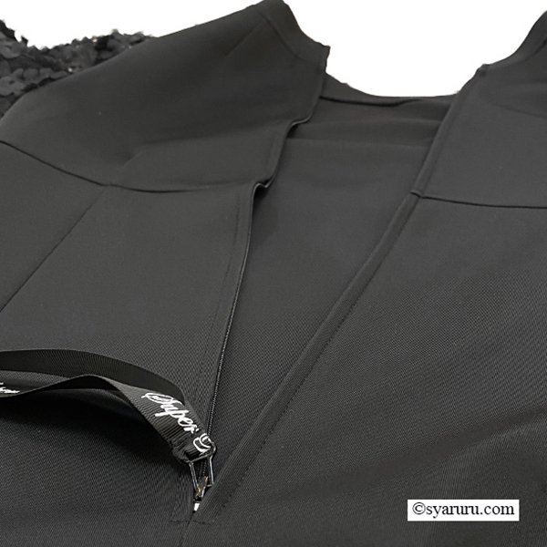 画像13: 【SuperBeauty  】★袖異素材使いダンボールニット素材ワンピース (13)