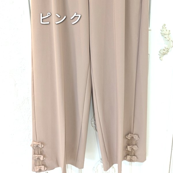画像6: 【SuperBeauty  】★初秋サイドリボンモチーフ使いワイド系パンツ《送料220円代引は通常送料》 (6)