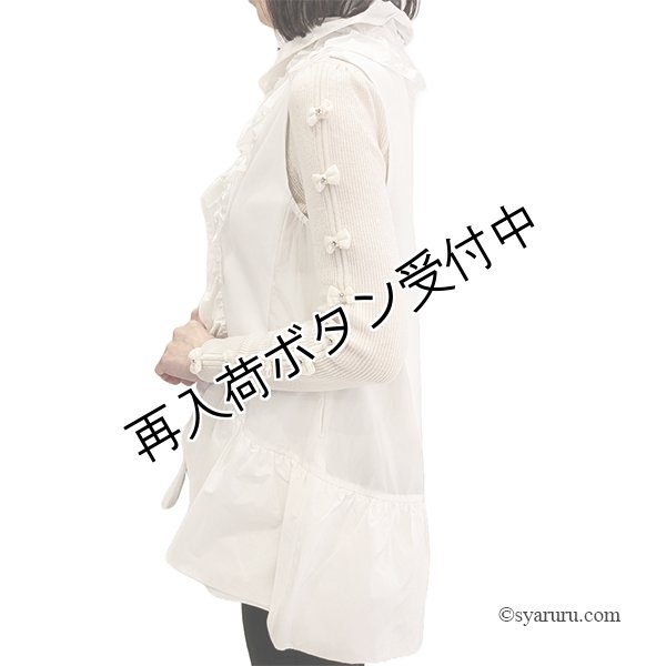 画像3: 【SuperBeauty  】★フリル切替ダンボールニット素材ベスト (3)