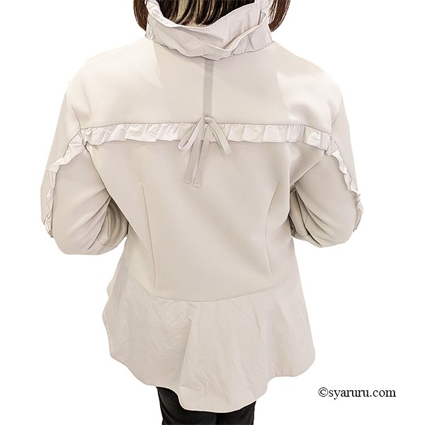 画像5: 【SuperBeauty  】★フリル衿異素材ジャケット (5)