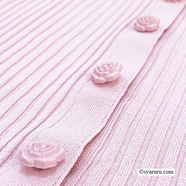 画像6: 【SALE除外品≪クーポン＆ポイントのみ≫SuperBeauty 】★裾フリルリブ編みカーディガン (6)