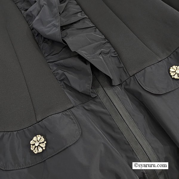 画像9: 【SuperBeauty  】★フリル衿異素材ジャケット (9)