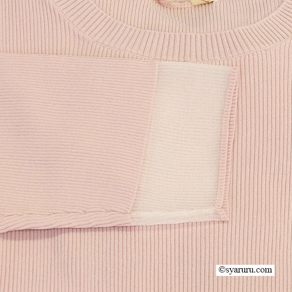 画像15: 【SuperBeauty  】★袖先透かし編み裾フリルセーター《送料220円代引は通常送料》 (15)