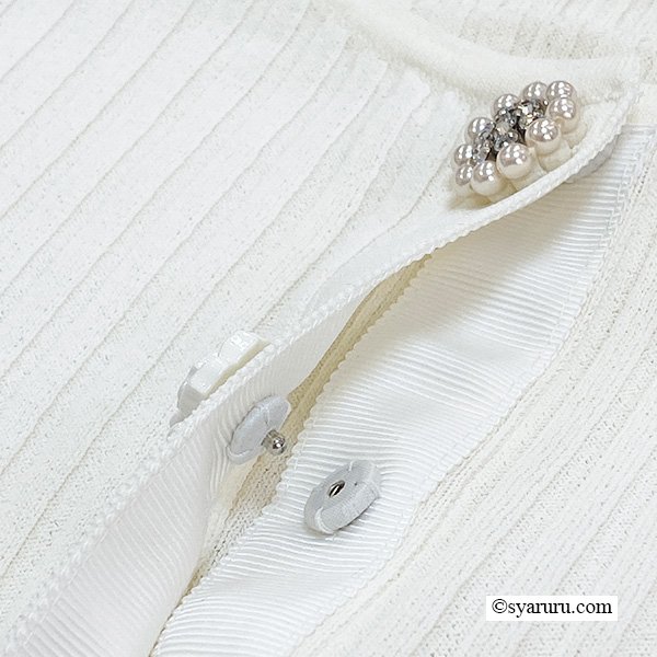 画像15: 【SALE除外品≪クーポン＆ポイントのみ≫SuperBeauty 】★裾フリルリブ編みカーディガン (15)