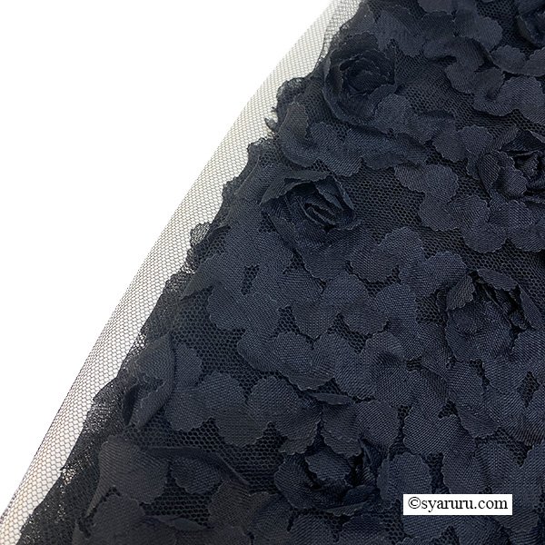 画像10: 【SuperBeauty 半額以下！】裾異素材切替のタフタ素材スカート (10)