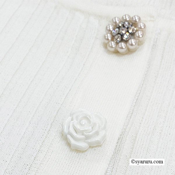 画像14: 【SALE除外品≪クーポン＆ポイントのみ≫SuperBeauty 】★裾フリルリブ編みカーディガン (14)