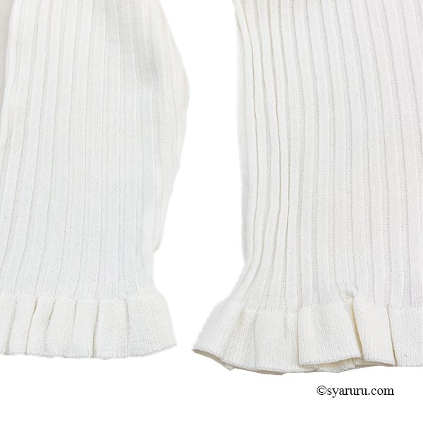 画像17: 【SALE除外品≪クーポン＆ポイントのみ≫SuperBeauty 】★裾フリルリブ編みカーディガン (17)