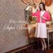 画像2: 【2025 春夏新作 SuperBeauty 】ドット柄コサージュ付きVネック半袖ワンピース (2)