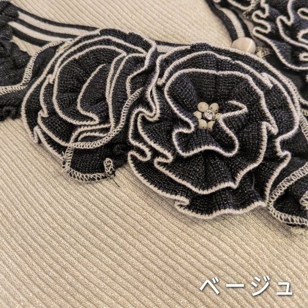画像9: 【SuperBeauty  】花モチーフデザインニットアンサンブル (9)