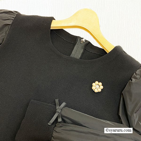 画像7: 【SuperBeauty  】★タフタニットのレイヤード風ワンピース (7)