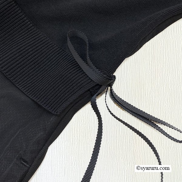 画像11: 【SuperBeauty  】★タフタニットのレイヤード風ワンピース (11)