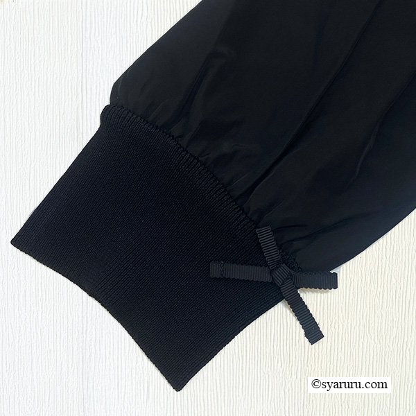 画像12: 【SuperBeauty  】★ボーダー柄ワンピースニットタフタ素材の (12)