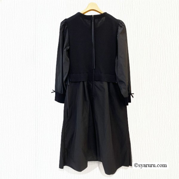 画像6: 【SuperBeauty  】★タフタニットのレイヤード風ワンピース (6)