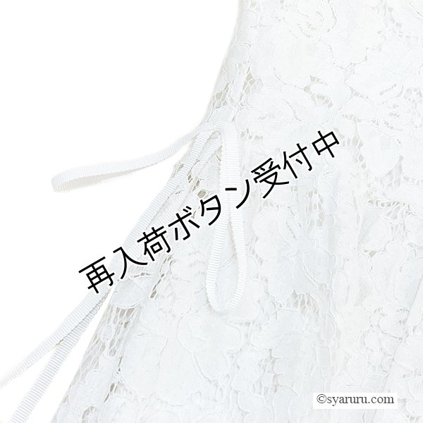 画像9: 【SuperBeauty  】ウェストリボンレース素材半袖ワンピース (9)