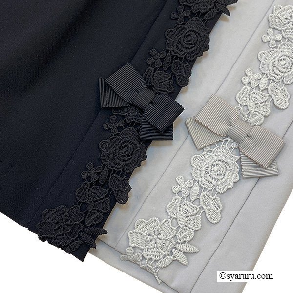 画像3: 【SuperBeauty  】サイドレーステープ使いワイド系パンツ (3)