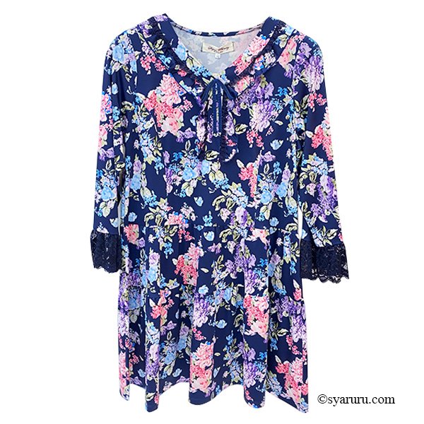 画像5: 【SuperBeauty  】★多色花プリントチュニック《送料220円代引は通常送料》 (5)