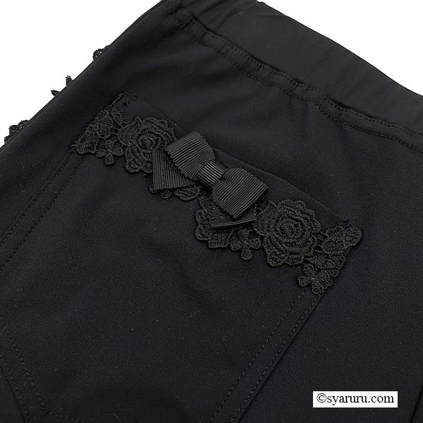 画像12: 【SuperBeauty  】サイドレーステープ使いワイド系パンツ (12)