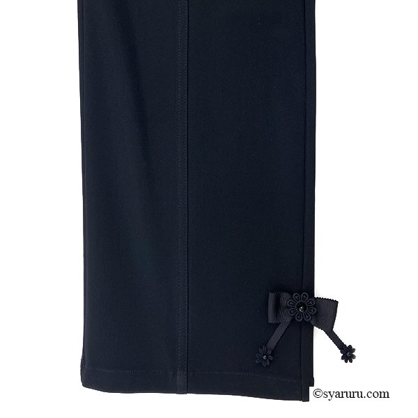 画像6: 【SuperBeauty  】サイドリボンモチーフ付ハイテンション素材パンツ《送料220円代引は通常送料》 (6)