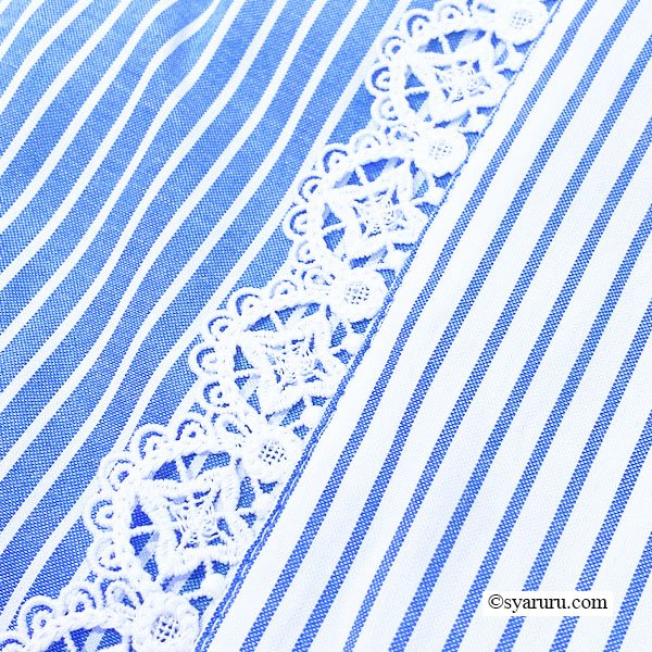 画像11: 【SuperBeauty  】ストライプ柄ショートブラウス (11)