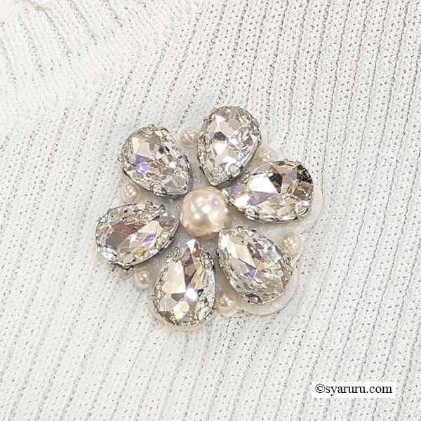 画像9: 【SuperBeauty  】★レースチュール素材の2重袖フリルデザインセーター (9)