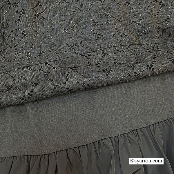 画像9: 【SuperBeauty  】★レースタフタレイヤード風ワンピース (9)