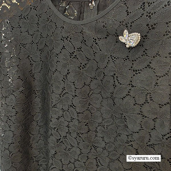 画像5: 【SuperBeauty  】★レースタフタレイヤード風ワンピース (5)