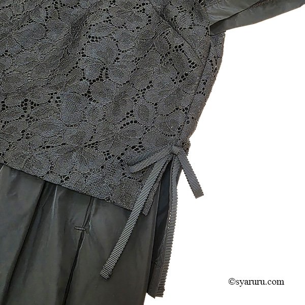 画像7: 【SuperBeauty  】★レースタフタレイヤード風ワンピース (7)
