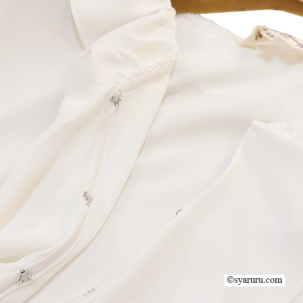 画像6: 【SuperBeauty 半額以下！】★ラッフル衿ショートブラウス《送料220円代引は通常送料》 (6)