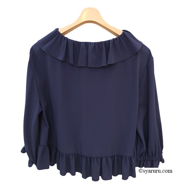 画像4: 【SuperBeauty 半額以下！】★ラッフル衿ショートブラウス《送料220円代引は通常送料》 (4)