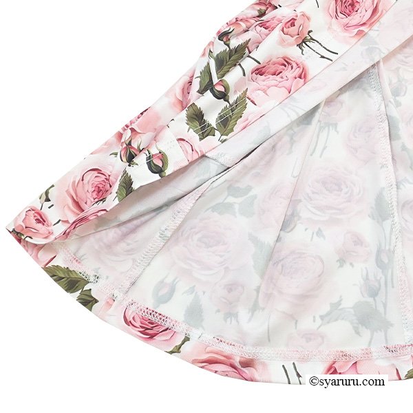 画像12: 【SuperBeauty  】バラ柄プリント半袖ワンピース (12)