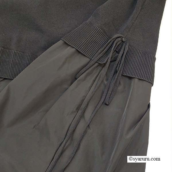 画像9: 【SuperBeauty  】★ニットタフタ切替ニットチュニック (9)