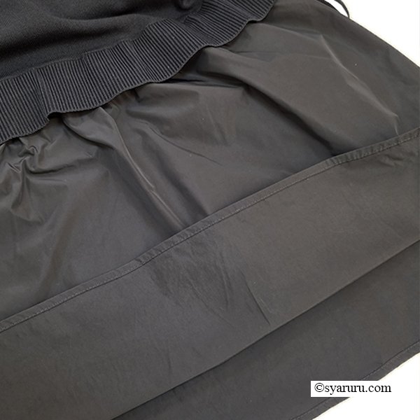 画像10: 【SuperBeauty  】★ニットタフタ切替ニットチュニック (10)